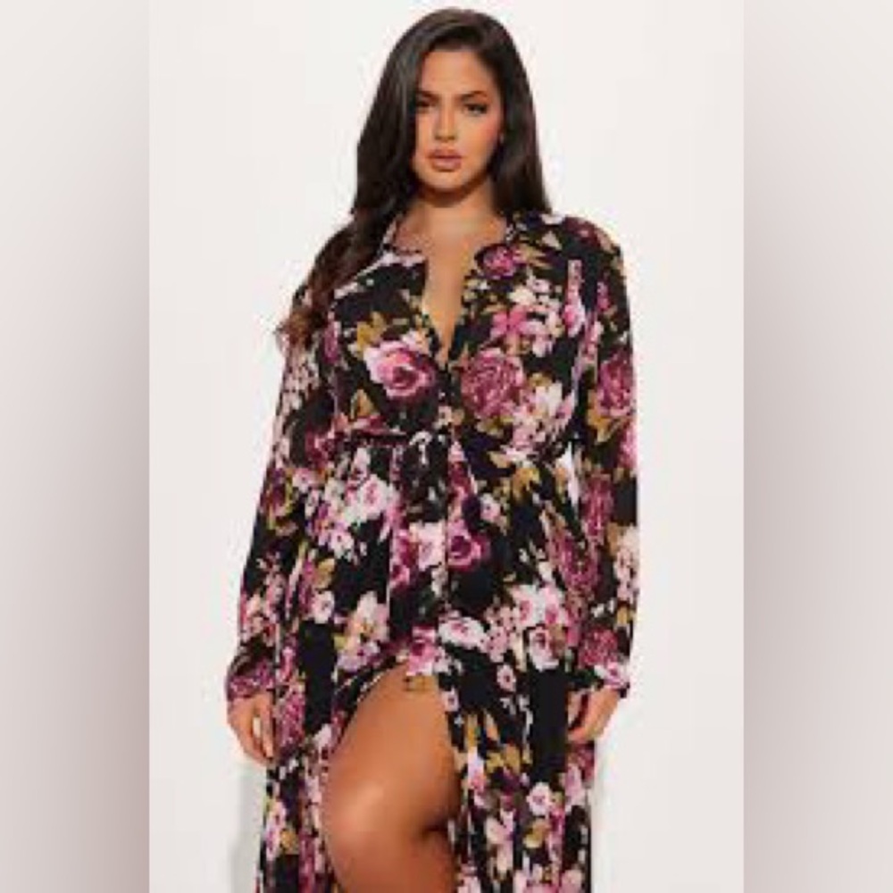 Floral Long Sleeve Dress